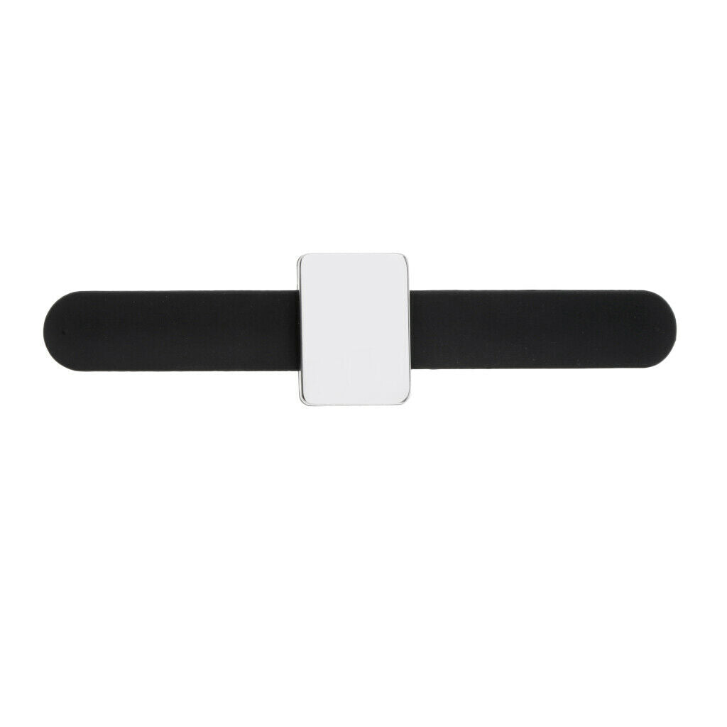 Portable Self Adhesive Magnetic Wrist Band for Hairstyling Hair Pin Holder Black