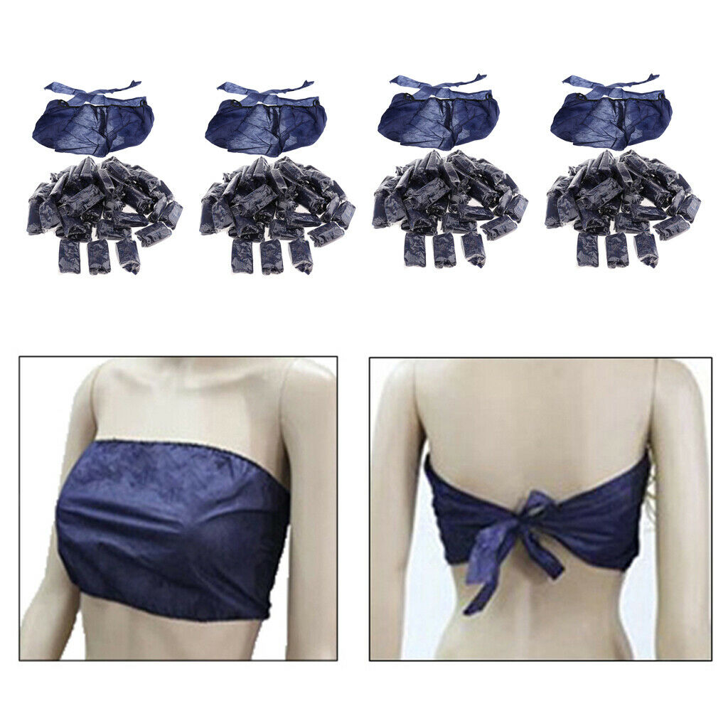 200x Stretchable Soft Disposable Bras Spa Beauty Salon Bikini Bath Bras