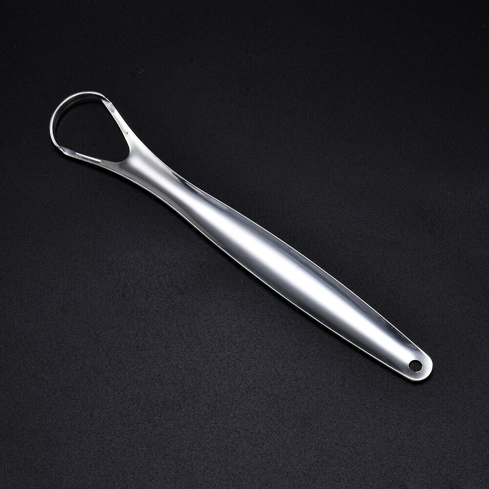 1PC Stainless Tongue Cleaner Scraper Oral Care Bad Breath Sweeper Health Tool