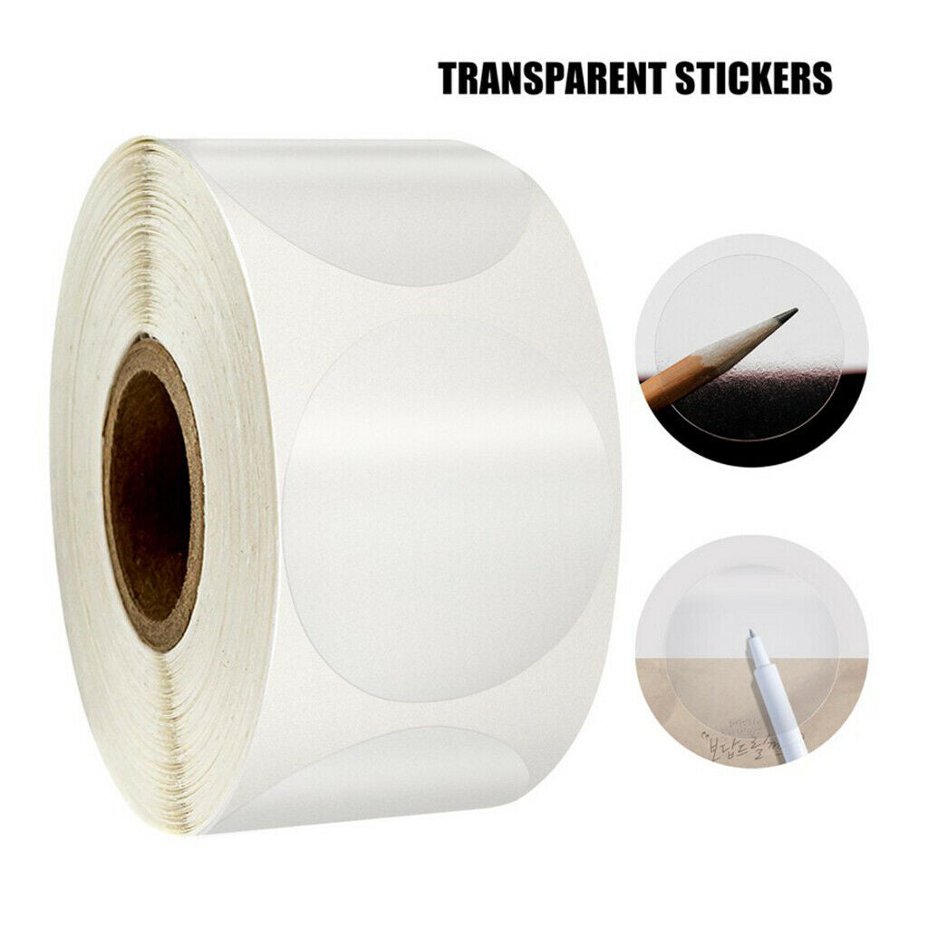 500Pcs/Roll Kraft Paper Stickers Handmade Labels Tags Food Scrapbooking