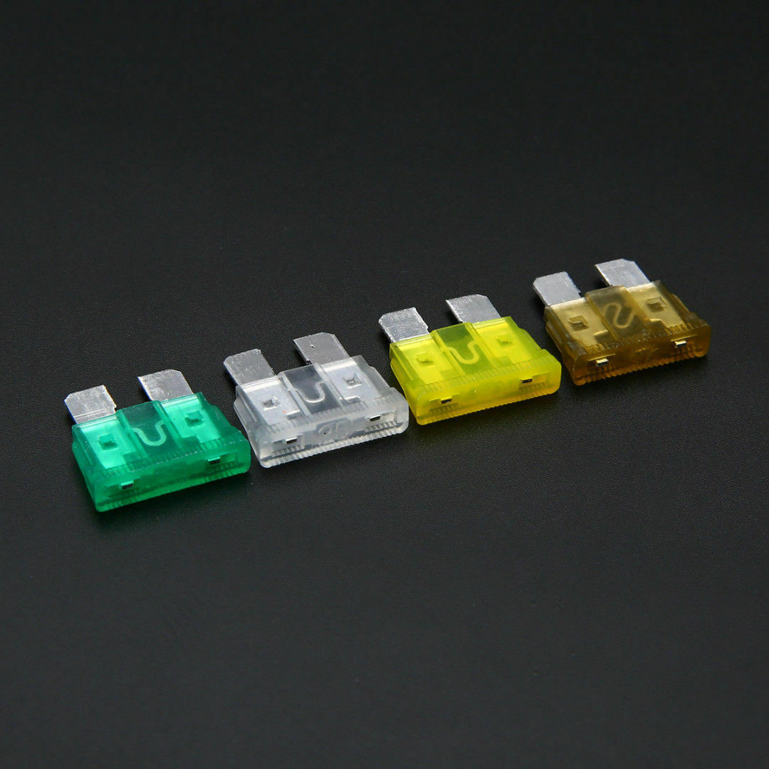 50pcs Medium Auto Car Truck Blade Fuse 3A 5A 7.5A 10A 15A 20A 25A 30A 35A 40A