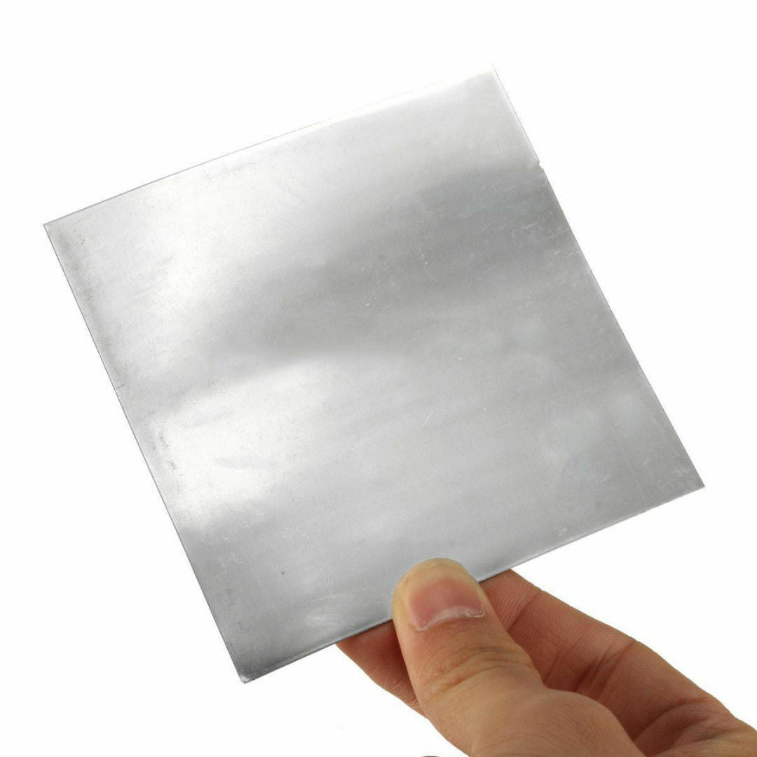 99.9% Pure Science Lab Zinc Zn Sheet Plate 100mm×100mm×0.5mm Metal Foil