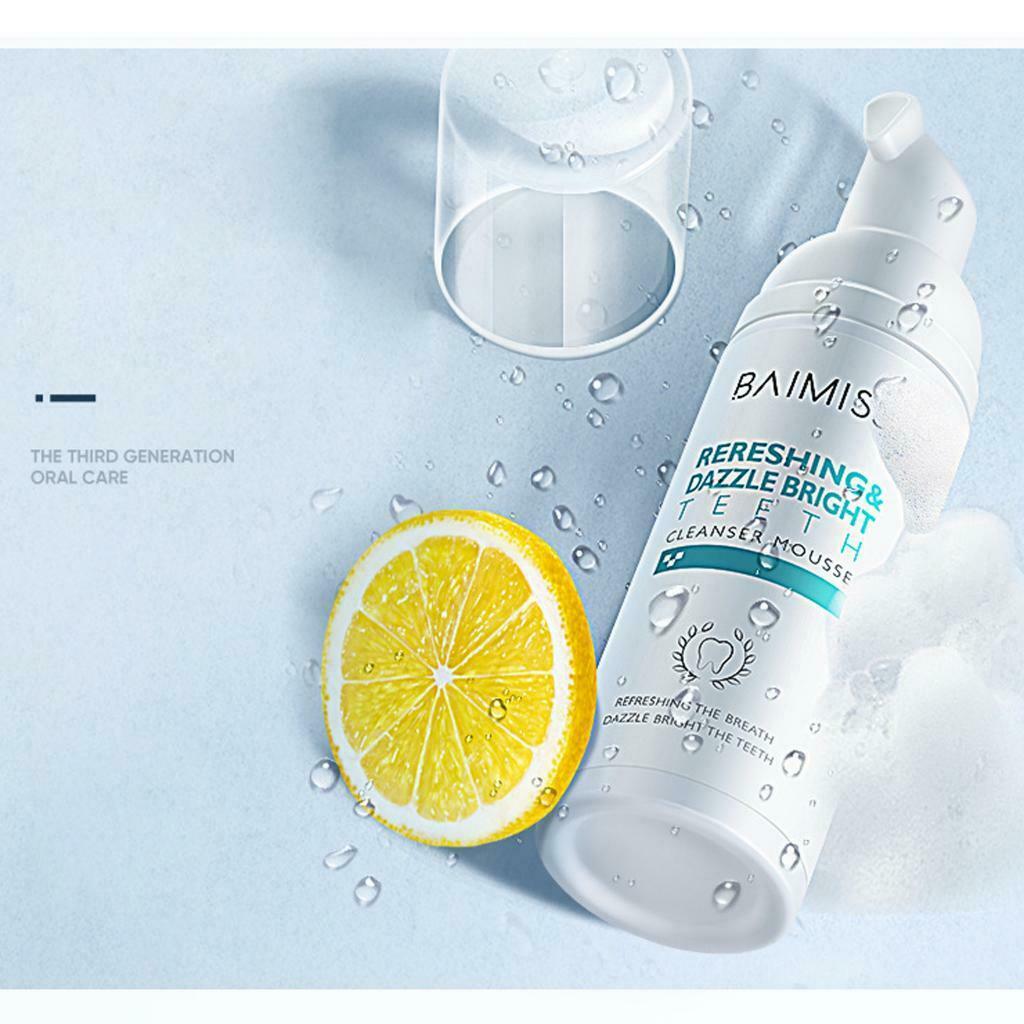 60ML Tooth Cleaning Mousse Foam Liquid Toothpaste Oral Stains Bad Breath Remover
