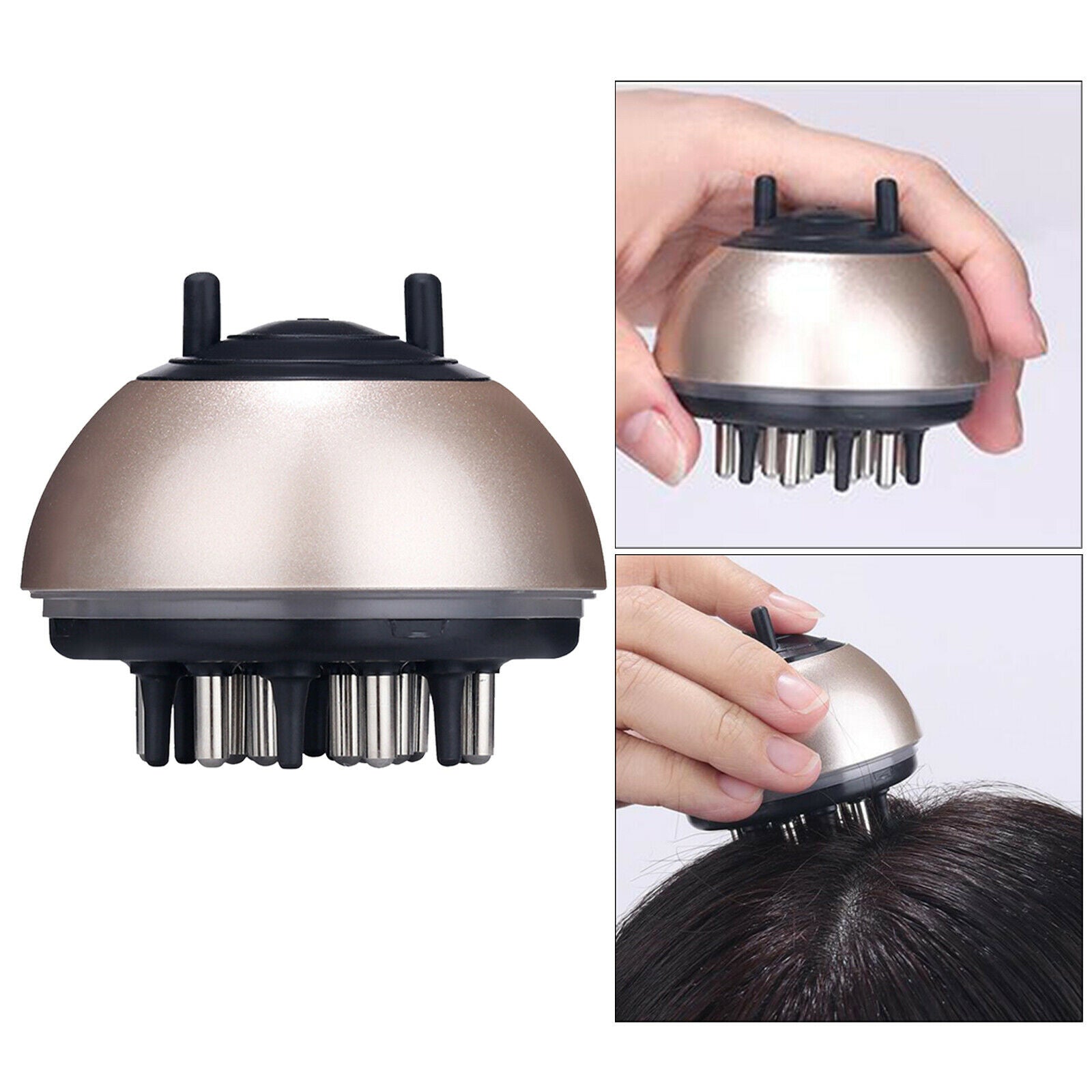 Scalp Applicator Comb hair Brush hair Scalp Massager Brush  Golden