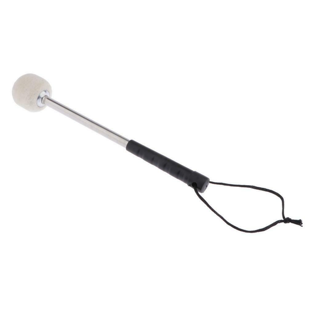 Marching Tenor Drum Mallets with Strap Wool Felt Head Drum Stick Drumstick S