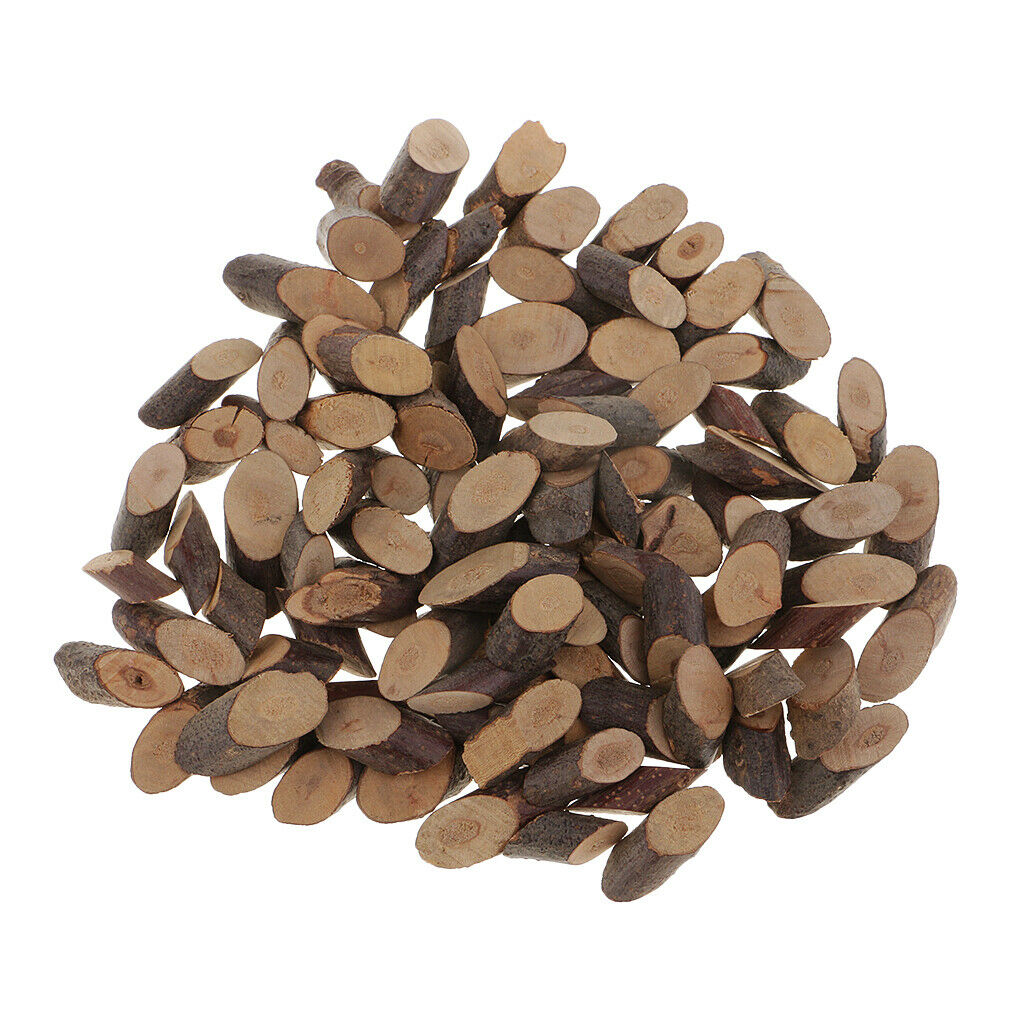 100x Wood Log Tree Slices Rustic Wedding Crafts Natural Decoration Ornaments