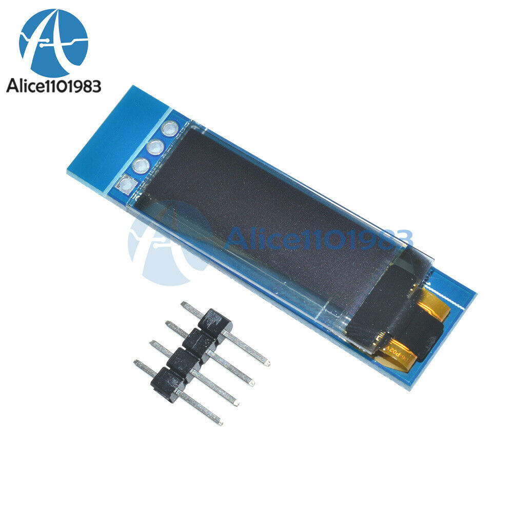 2x IIC I2C 0.91" 128x32 OLED LCD Display Module White For Arduino PIC SSD1306 IC