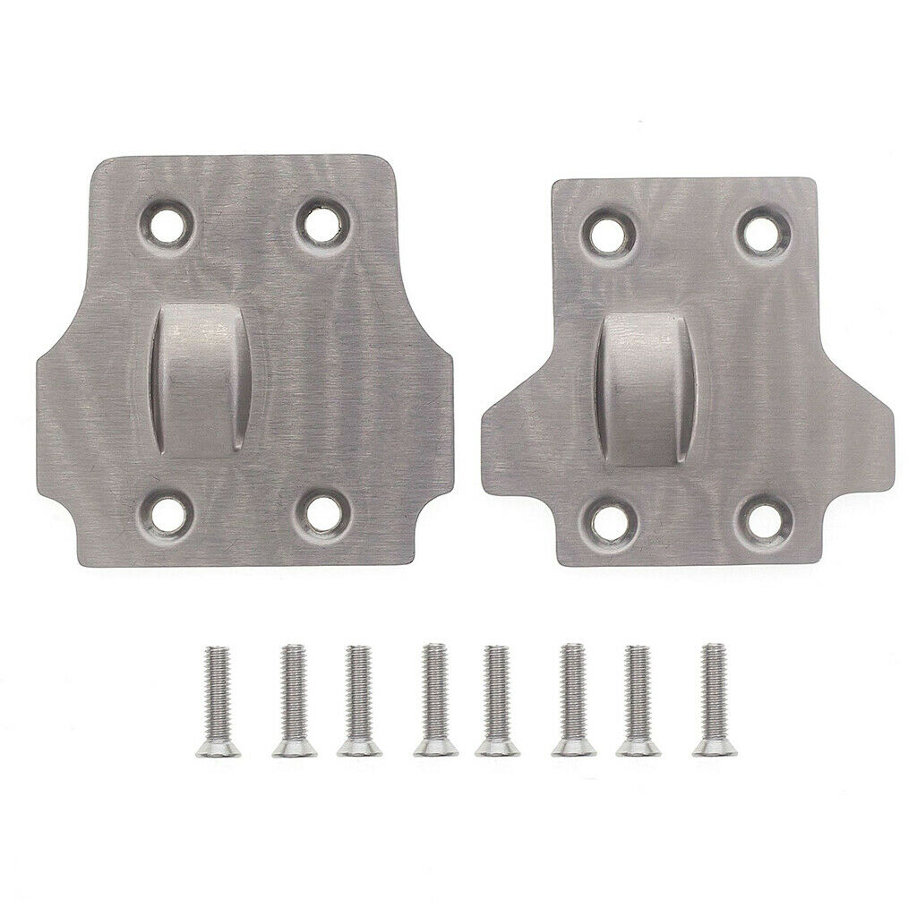 Stainless steel skid plates front and rear Rc auto parts upgrades accessories