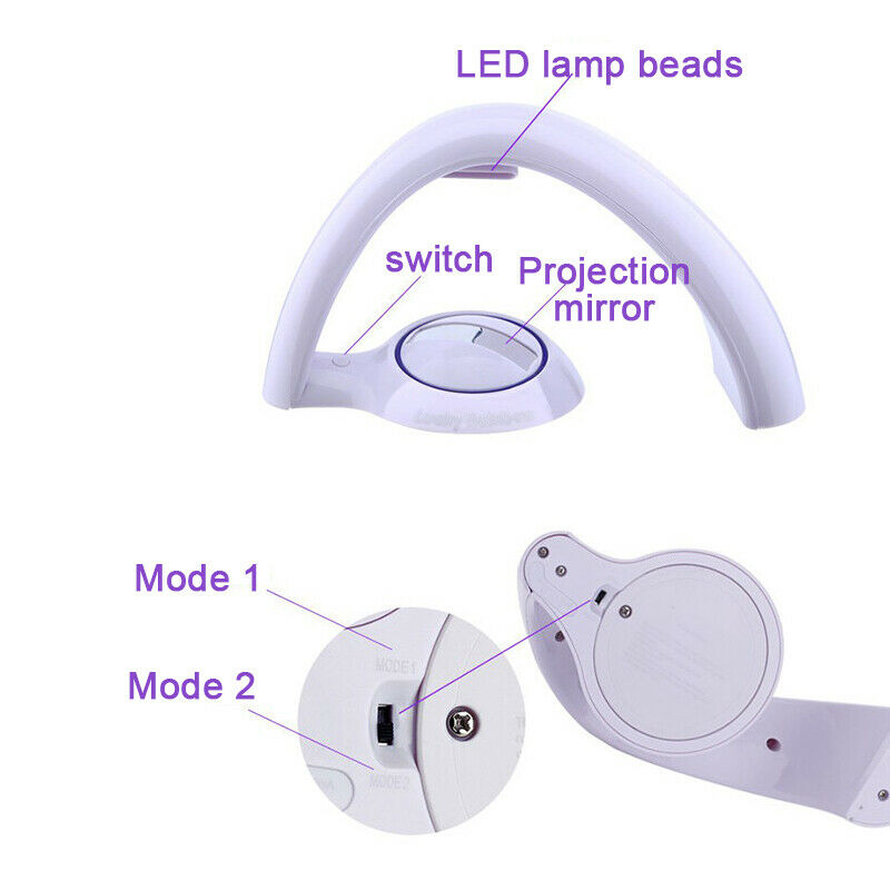 LED Colorful Rainbow Lamp Night Light Romantic Sky Projector Lamp for kids S XC
