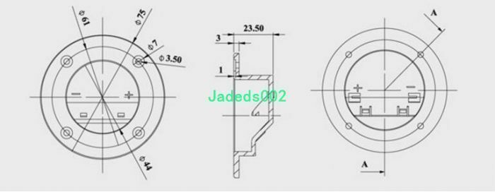 2pcs 2-way Speaker Copper terminal Audio accessories Wiring board Junction Box