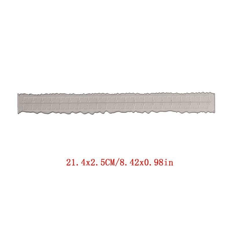 Irregular Ruler Die Cuts Stencil Decorative Embossing for DIY Journal Art Crafts
