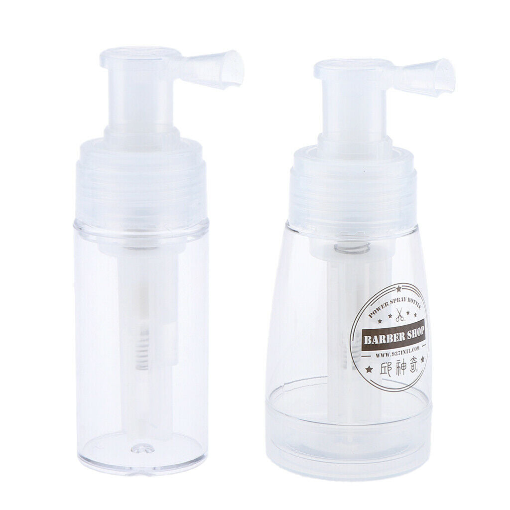 2 Pcs Dismountable Travel Powder Spray Bottle PET Material Cosmetics Bottles