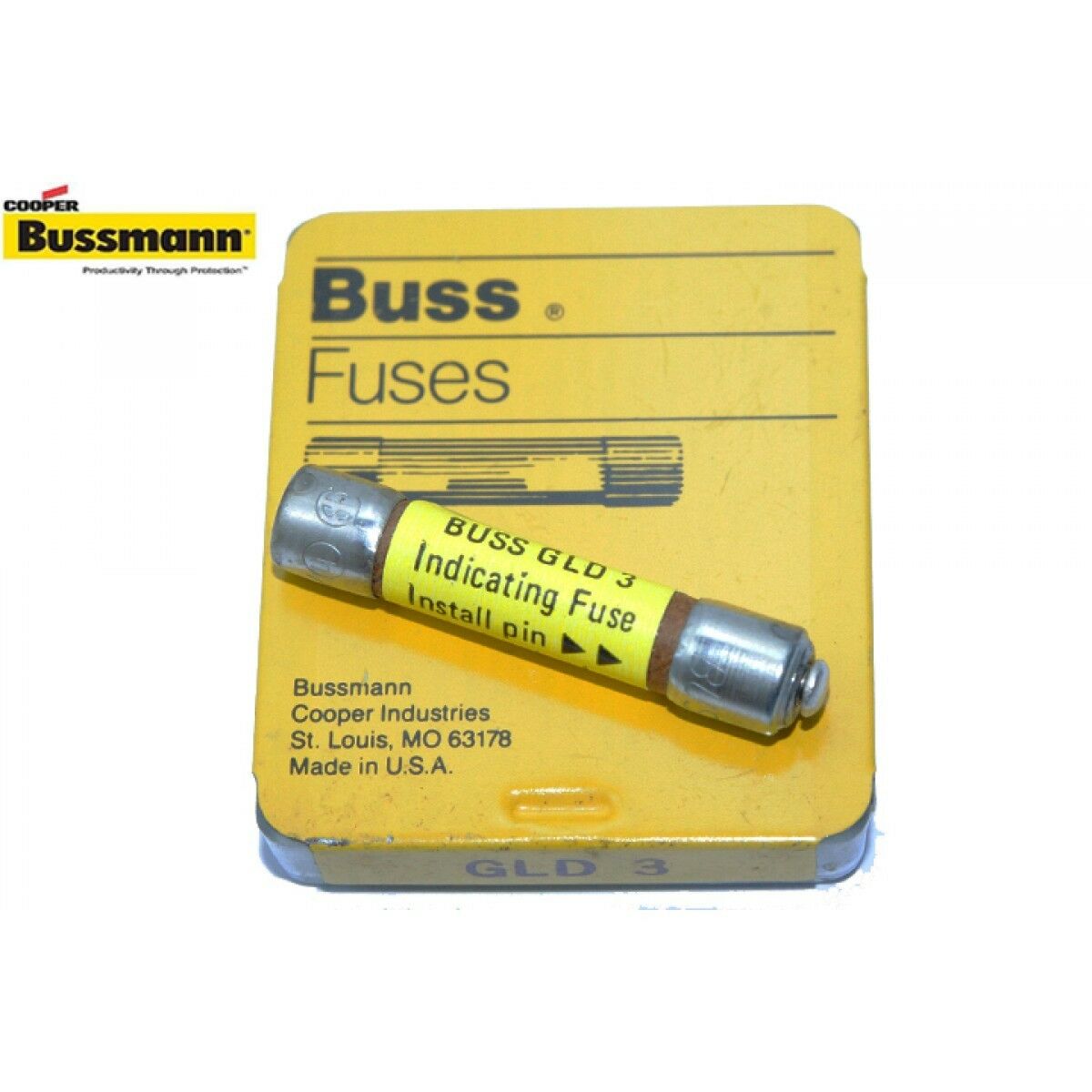 1pcs - BUSSMANN GLD 5A 125V 6.3x32mm Indicating Fuse