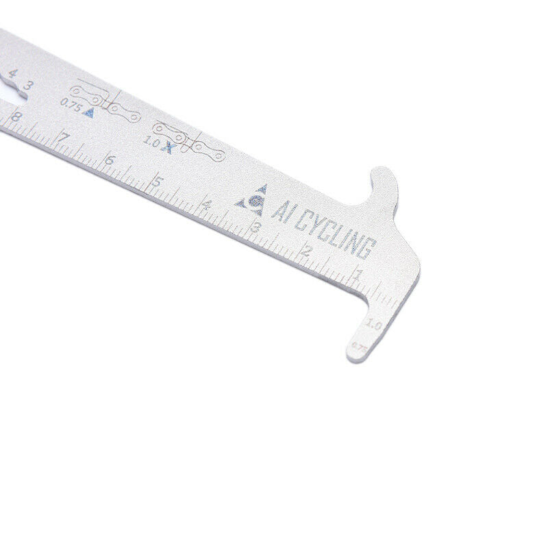 1pc Bicycle Chain Wear Checker Indicator Stainless Steel Measurement Rul.l8