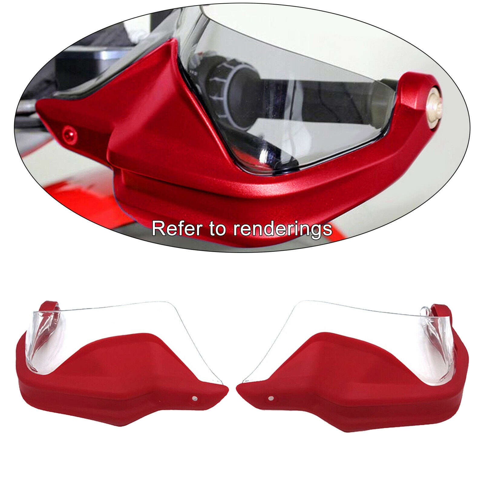 Motorcycle Handlebar for BMW S1000XR Motorbike Acc Red Transparent