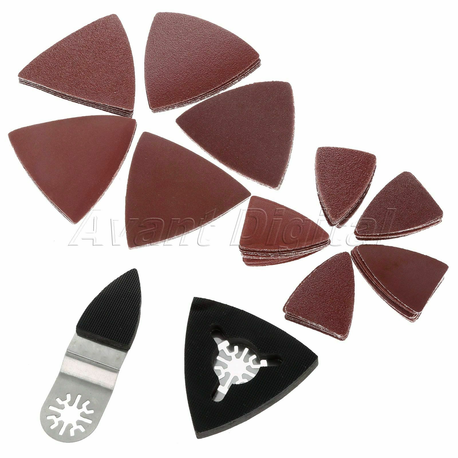 75pcs 60-240# Mix Sanding Paper Multifunction Power Multi-Tool 2pcs Sanding Pads