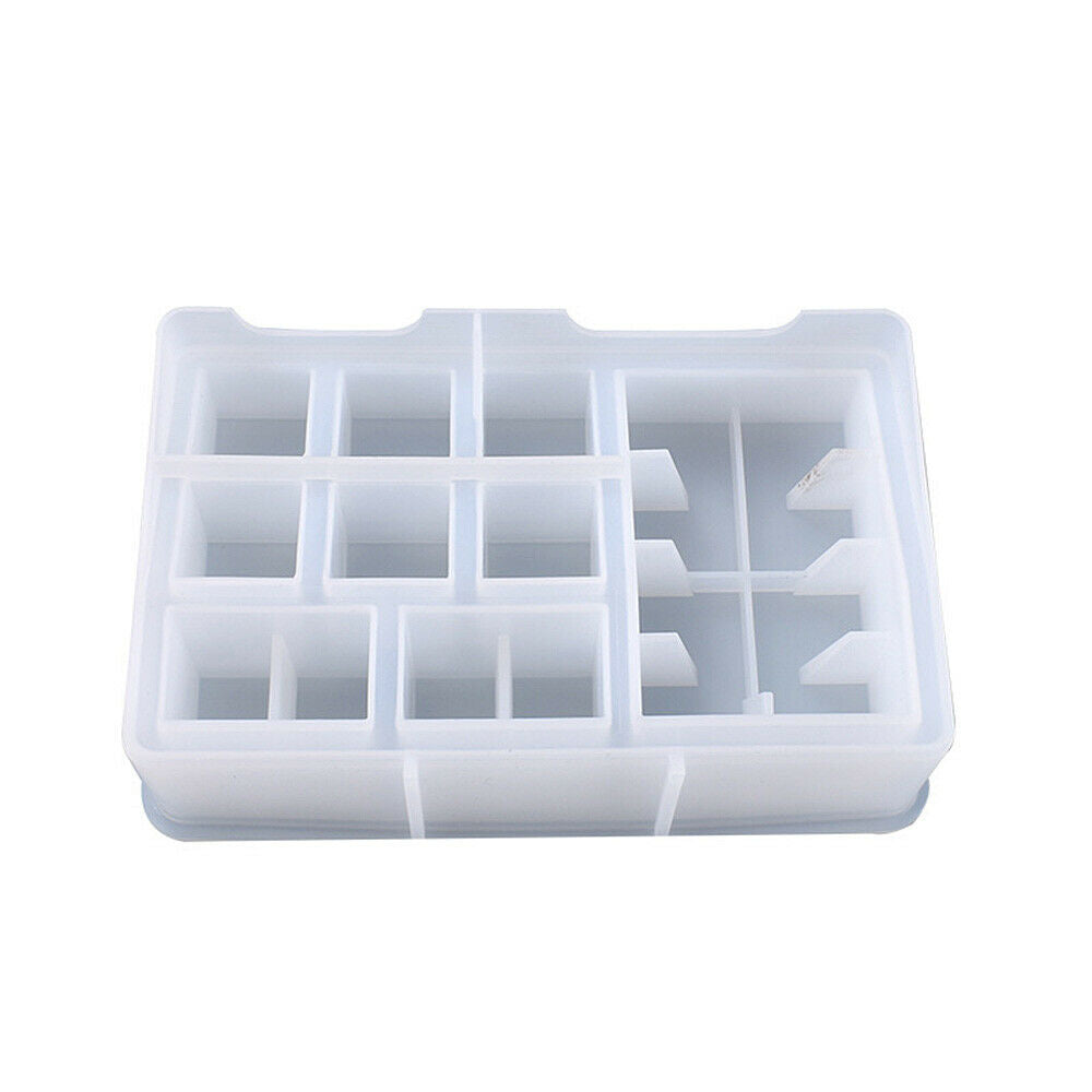 DIY Silicone Mold Lipstick Storage Holder Box Display Container Epoxy Casting