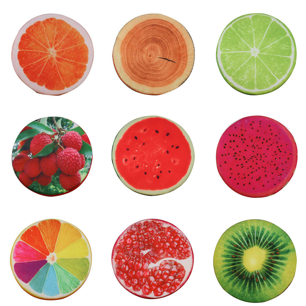 2 PCS Fruit Plush Throw Pillows, Fruit Stuffed Cushion/ Foam Pillow, Sofa Pillow