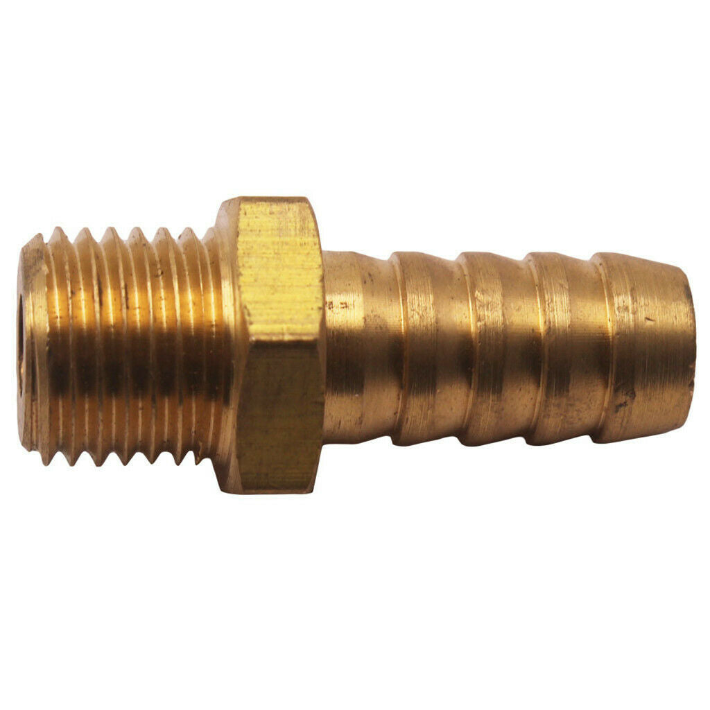 M14X1.5 Male to 7/16''(11mm) Hose ID Brass Barb Reducer SPLICER Fitting