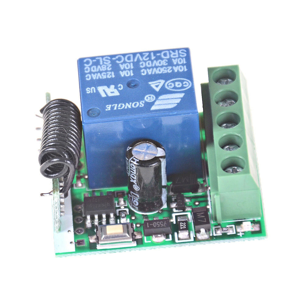 433MHz 1Channel Wireless Relay RF Remote Control Switch Receiver DC12V_SG Z0  DF