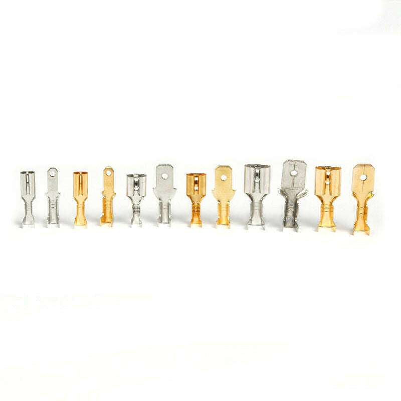 540Pcs Female and Male Crimp Terminal Connector 2.8/4.8/6.3mm AWG 18-14 with Box