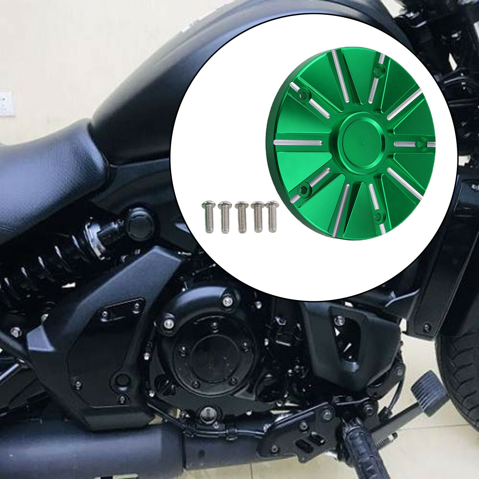 Engine Cover Protector Guard for Kawasaki Vulcan Motorbike Fittings Green