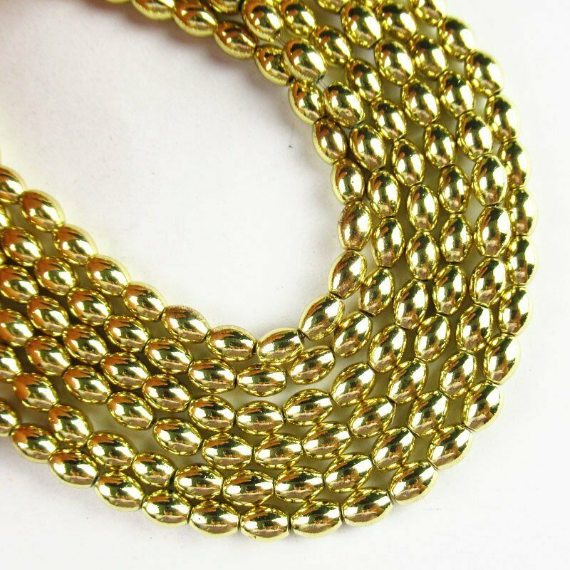 1Strand 5x4mm Yellow Hematite Drum Pendant Loose Bead 15.5 inch 19g A-437TS