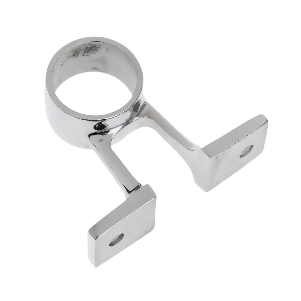 2 Pieces Stainless Steel Boat Hand Rail Fitting Center Bracket for 25mm Pipe