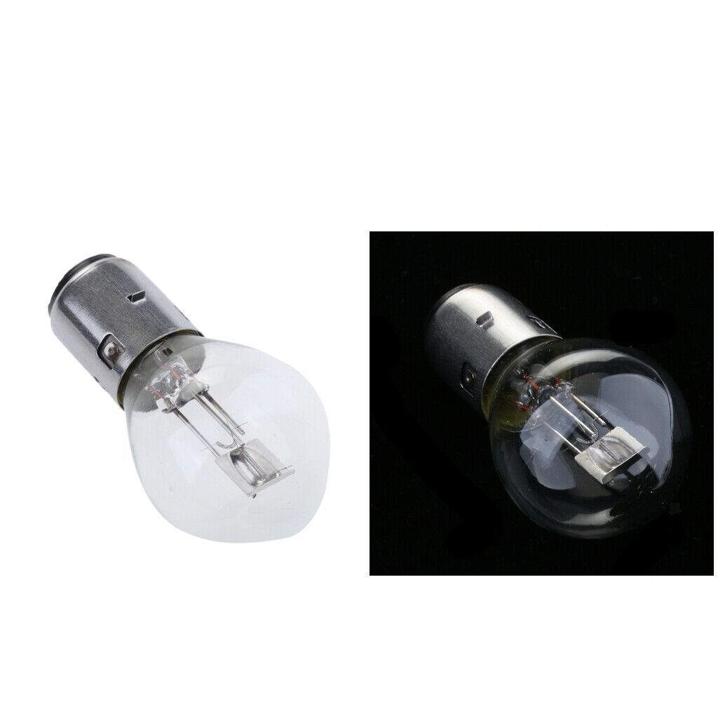 2x 12V 35W Bright White Halogen Headlight Bulbs Clear BA20D S2