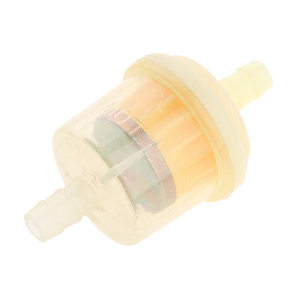 40 Pcs Plastic Motorcycle Petrol Inline Fuel Filter for 1/4'' - 5/16'' Pipes