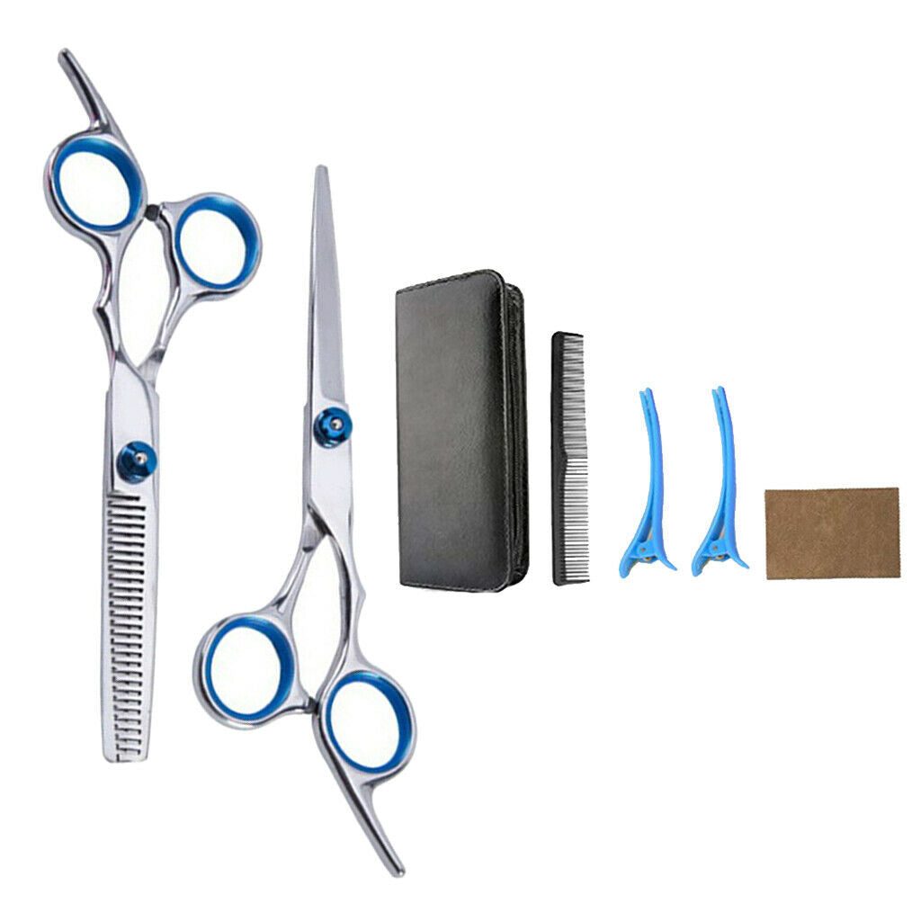 Salon Barber Hair Cutting Scissors Stylist Shears Hairdressing Full Set F