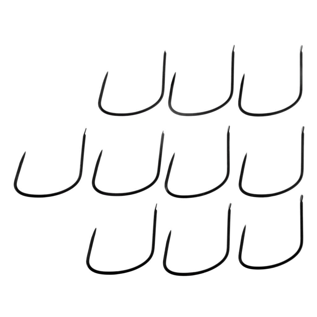 10pcs Thicken Steel Fishing Hooks Big Game Large Size Hooks for Sea Fishing