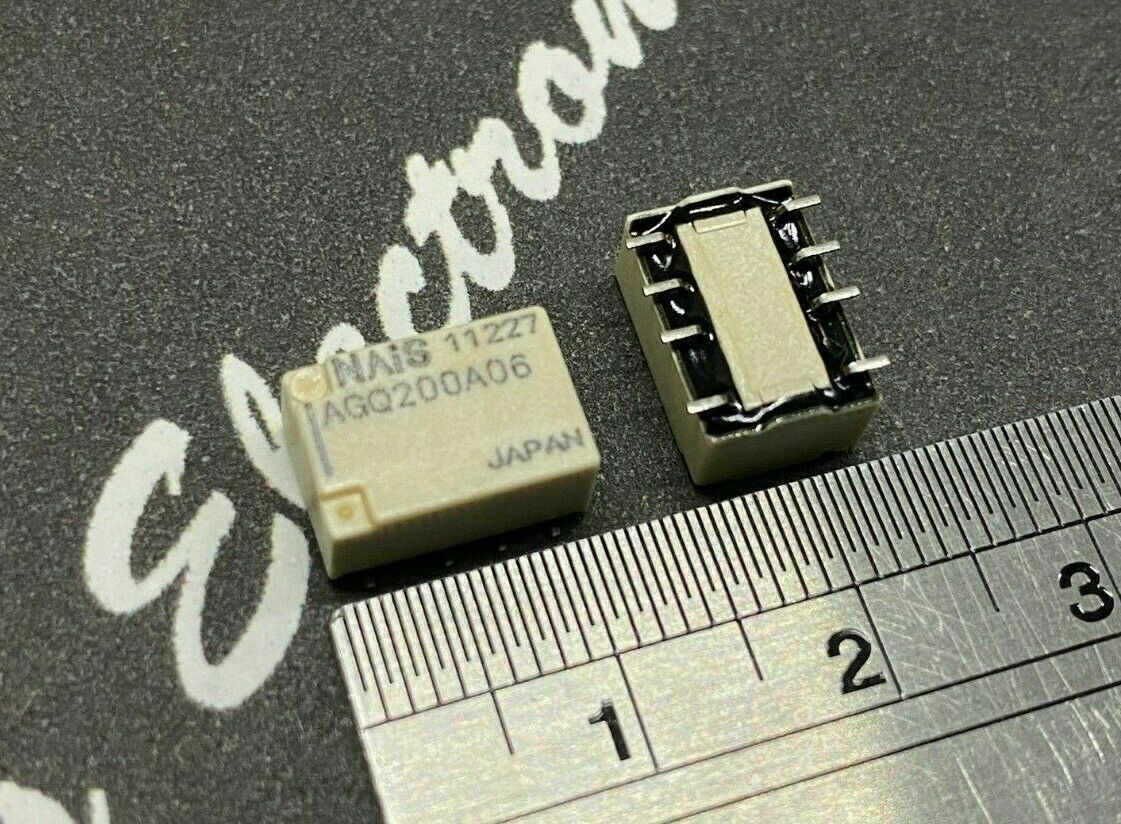 1pcs -  NAIS AGQ200A06 Low Signal Relay - PCB 2 Form C, 6VDC 30VDC SMD 6V