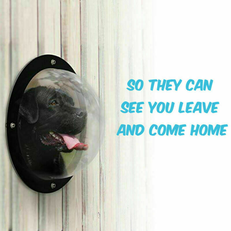 Dog Fence Window - 11.25IN Acrylic Dome Clear Dome Pet Window, 1pk