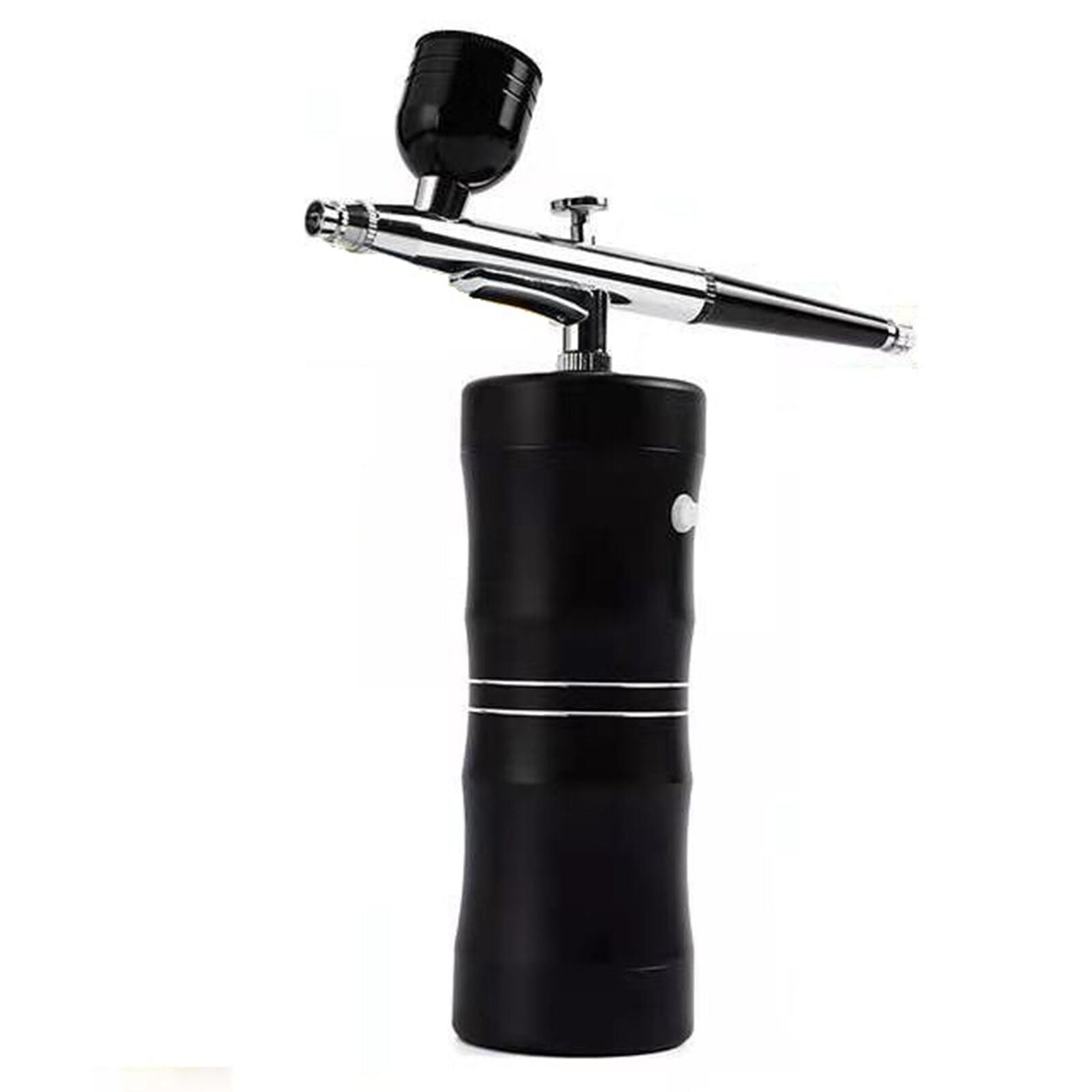 Black Airbrush Compressor Kit Rechargeable Nail Art Tattoo Paint Spray Gun