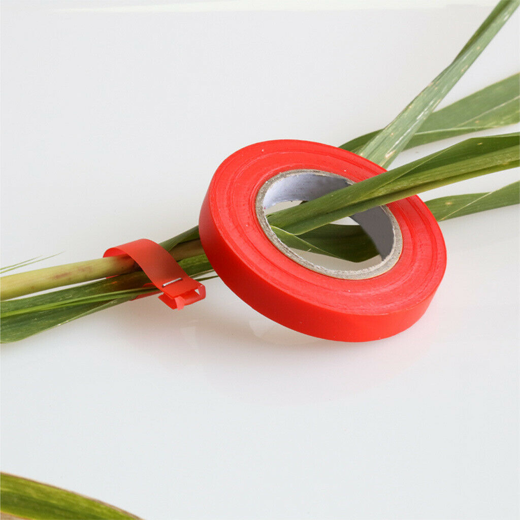 Pack 20pcs Gardening Flower Branch Tape For Plant Tapener Tying Machine Red