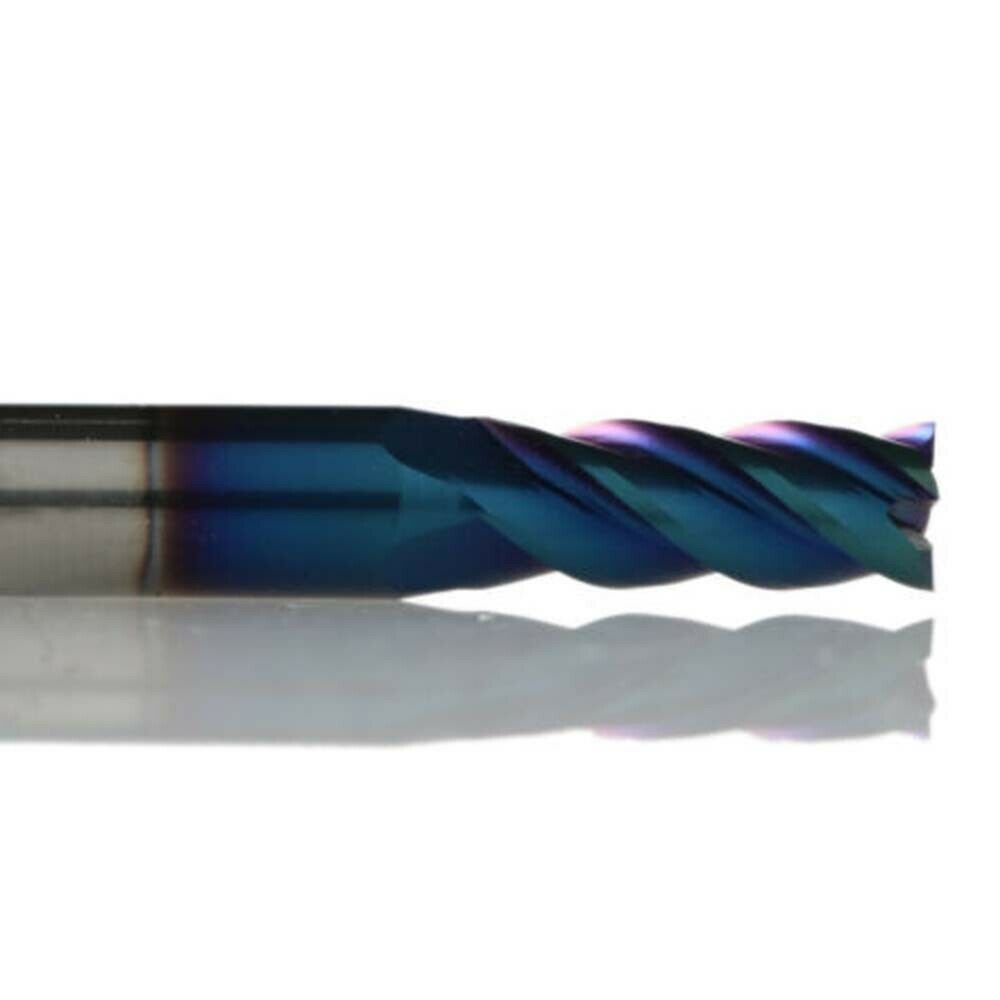2Pcs 2MM HRC65 4 Flutes Tungsten Carbide End Mill CNC Milling Cutter Drill Bit