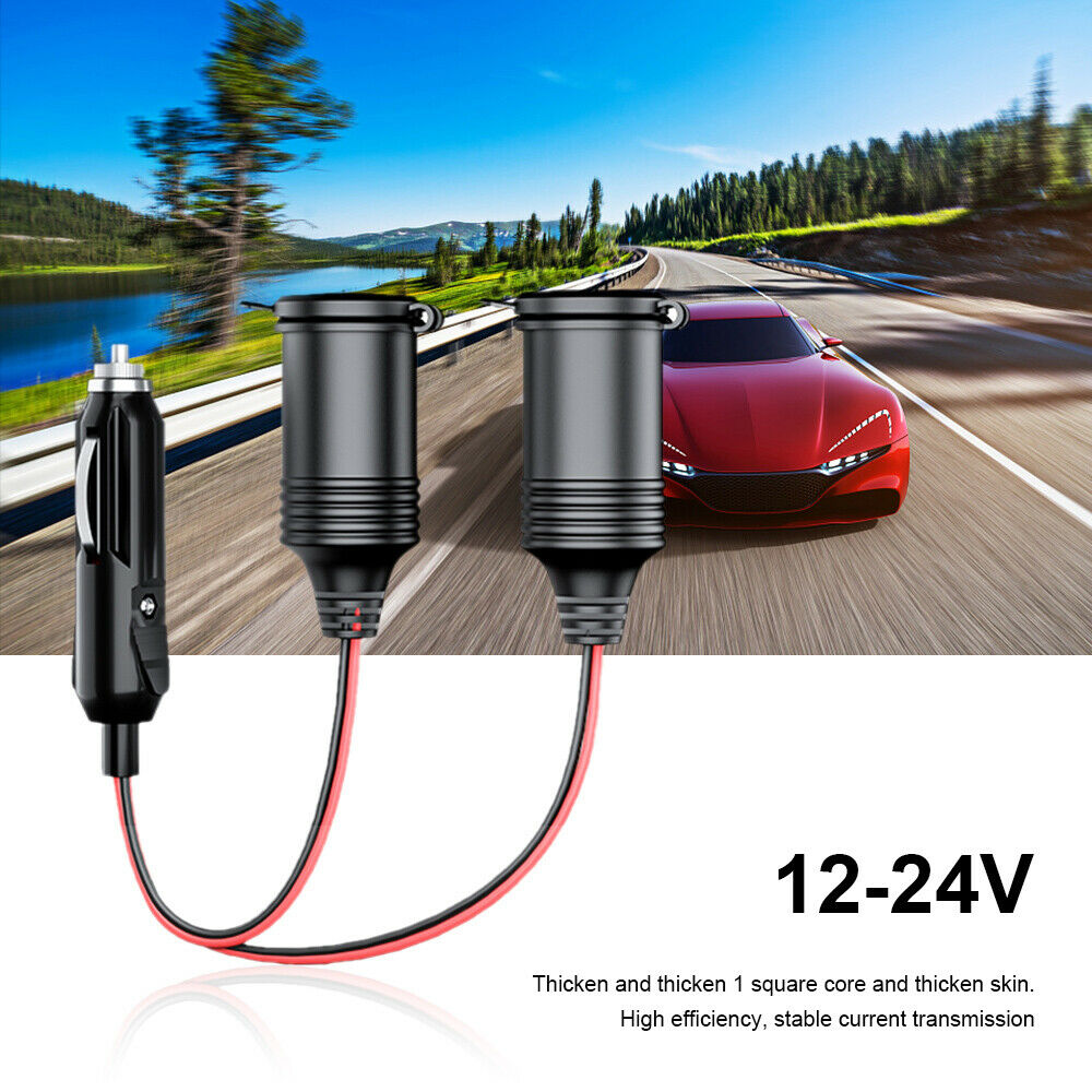12V Car Power Outlet Splitter Charger Socket Adapter for Auto Inverter Car