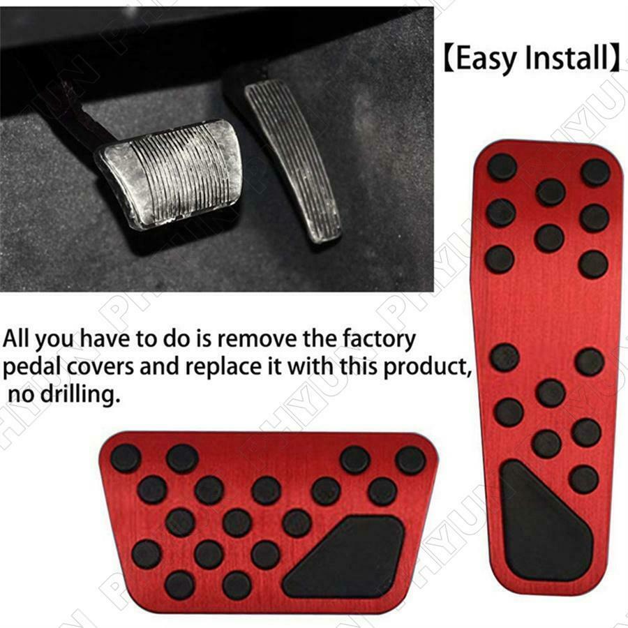 Red Gas Brake Pedal Pad Cover 82211154AB For Dodge Challenger Charger 2009-2019