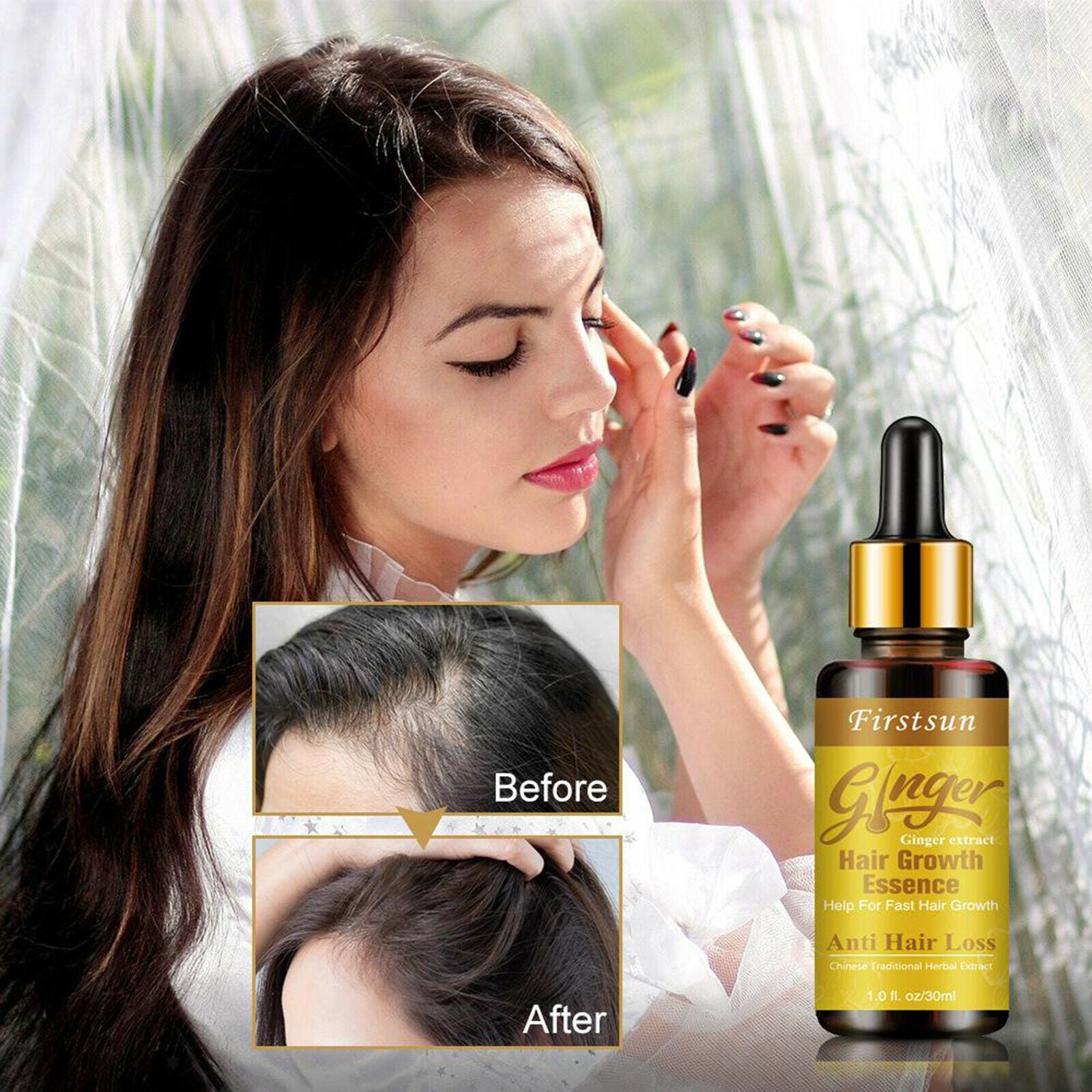 Natural Benefits Hair Loss Treatment with Essential Oil