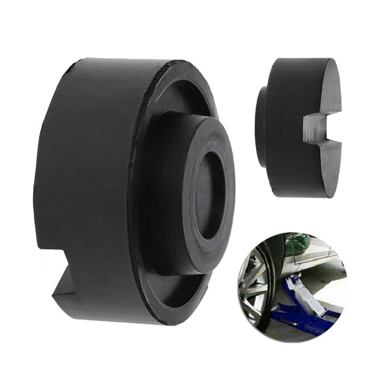 Universal Car Floor Hydraulic Jack Disk Pad Adapter for Pinch Weld Side JACKPAD