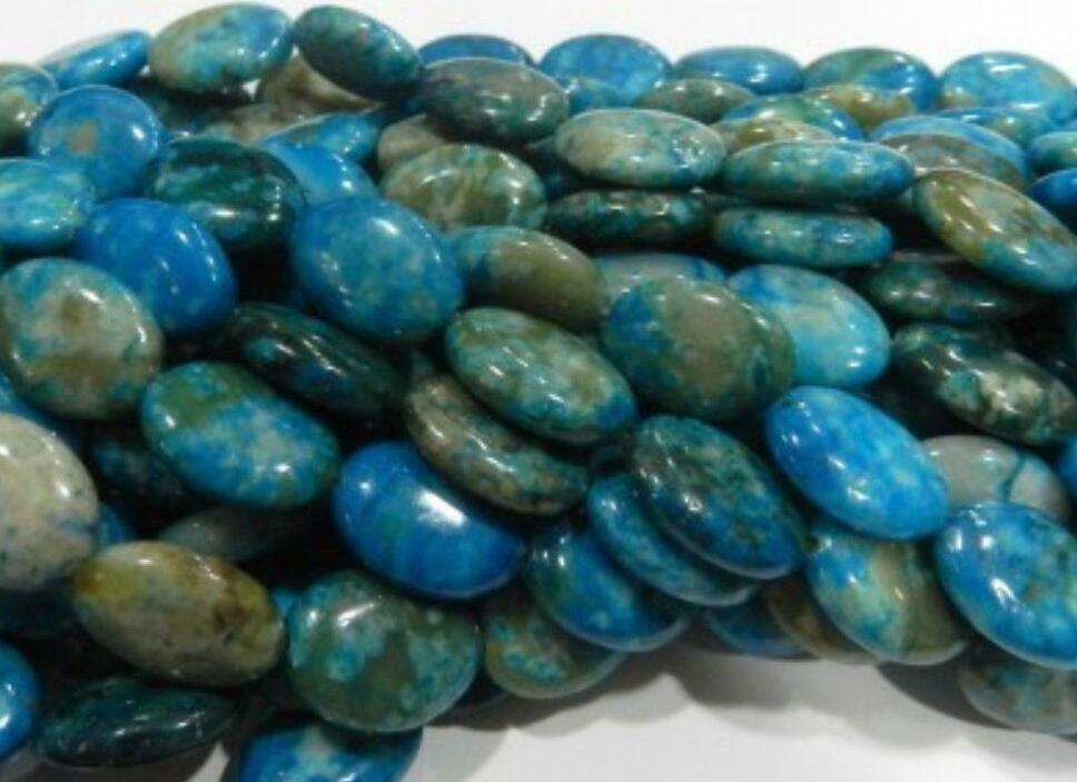 Natural 13x18mm Blue Crazy Lace Agate Gems Oval Loose Beads 15"