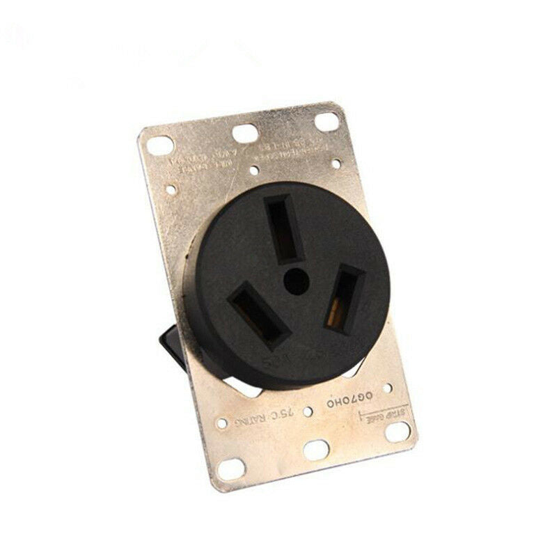 1PCS Flush Mounting Receptacle 125V/250V 50A Fit Single Or Two-gang Outlet Boxes