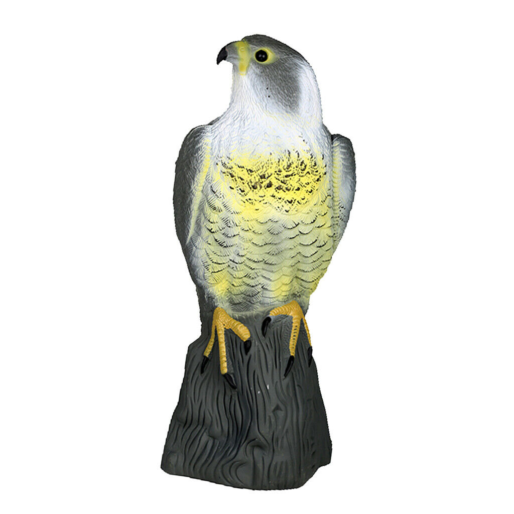 Realistic Falcon Scarecrow Animal Statue Falcon Decoy Indoor Decoration Weed