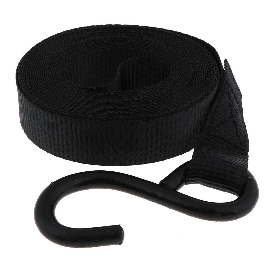 Travel Tie Down Strap Ratchet Belt Luggage Bag Cargo Lashing Metal Buckle