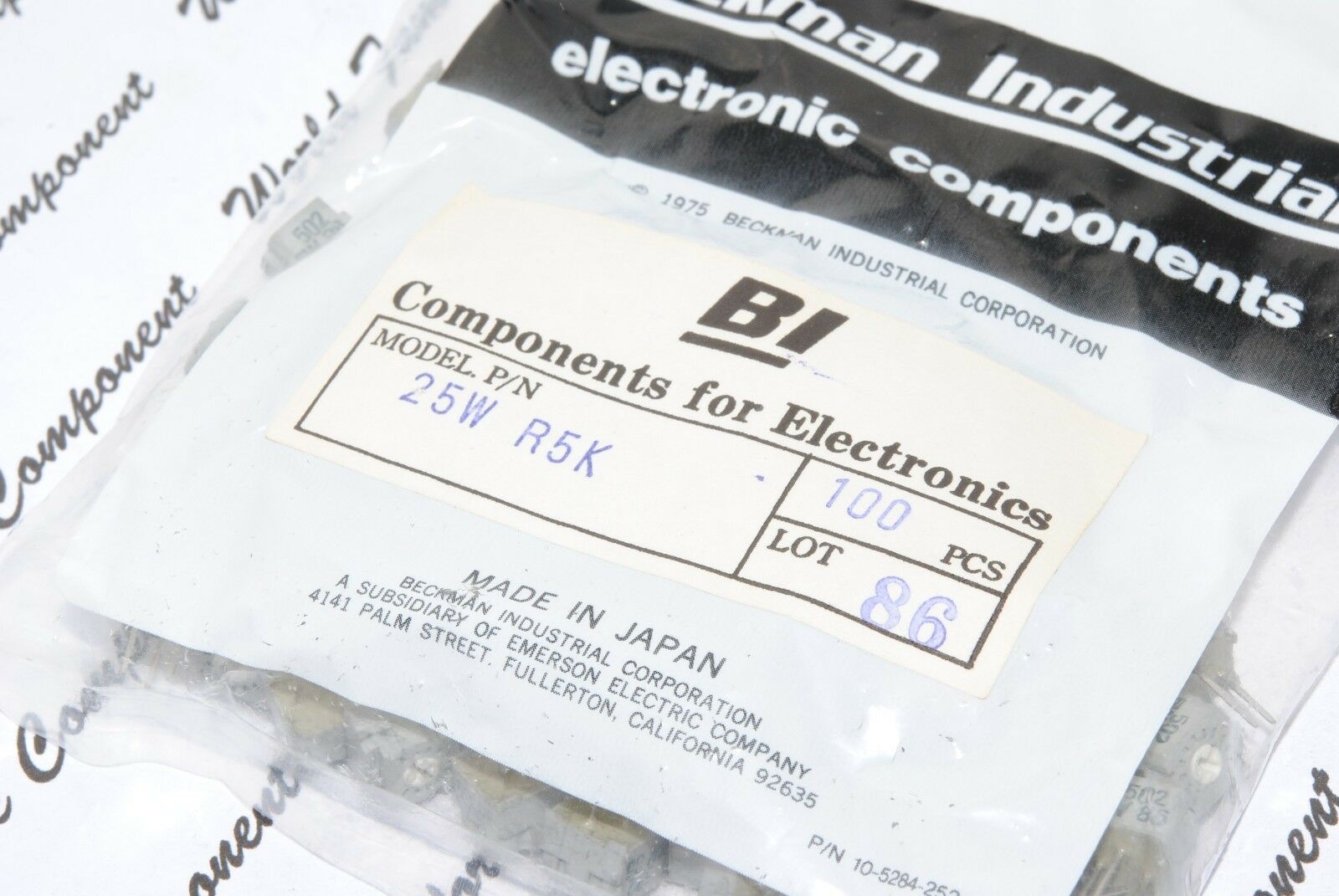10pcs- BI technologies 5K 25WR5K Variable Resistor Potentiometer / Trimmer