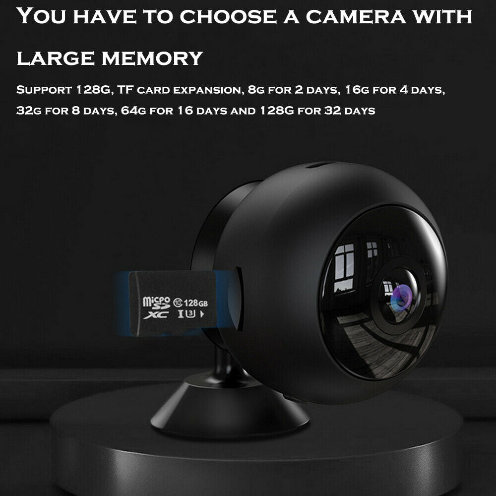 Mini Security Camera Wireless Smart WiFi Camcorder HD 1080P Cam Monitor NEW