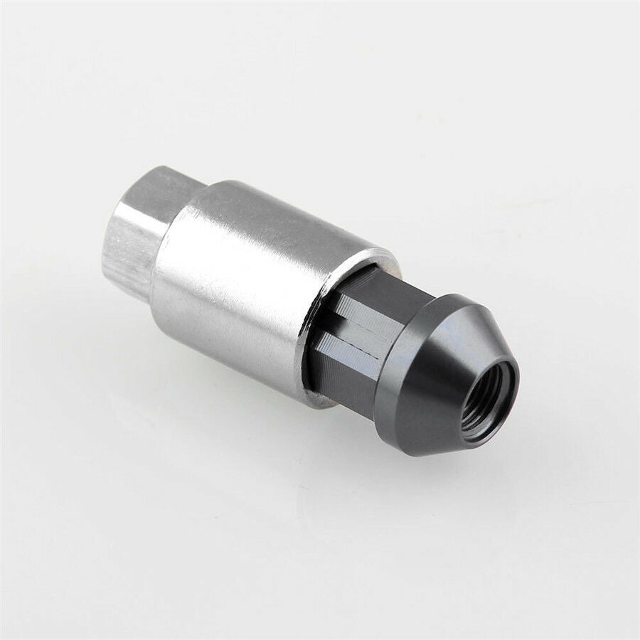 20PCS Alloy Steel M12 X1.5 Racing Car Modified Black Anti-theft Wheel Nuts Screw