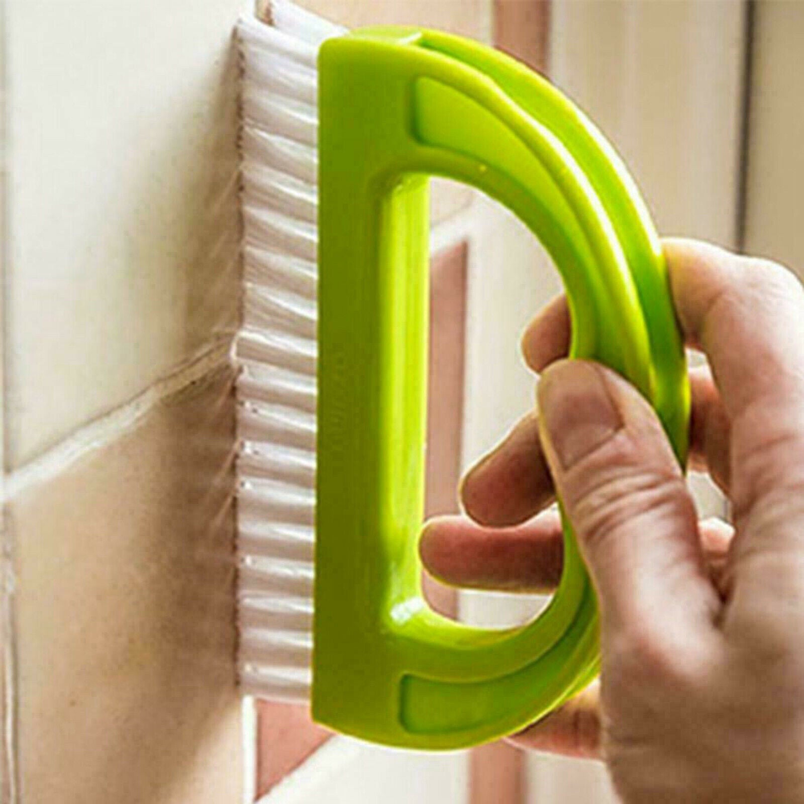 Mortar cleaner brush for shower cleaning, scrubbing floor lines tiles