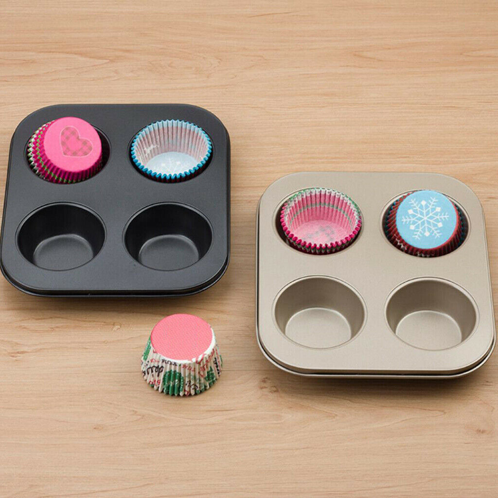 4 Cup Muffin Pan Easy to Clean Convenient for Making Muffins Mini Cakes